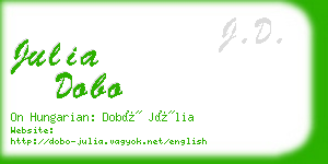 julia dobo business card