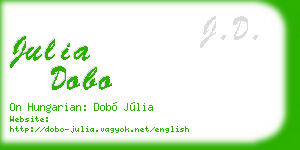 julia dobo business card